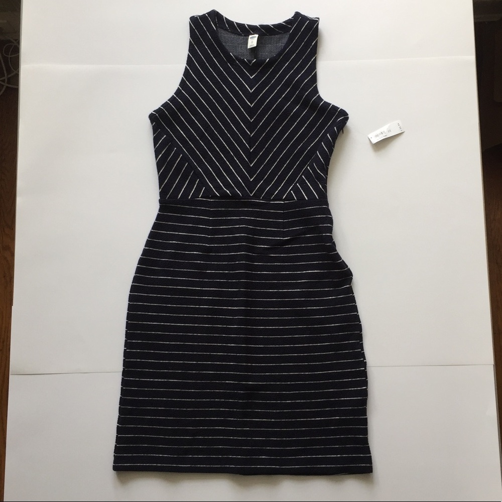 NWT Old Navy Navy Striped Dress Size XS